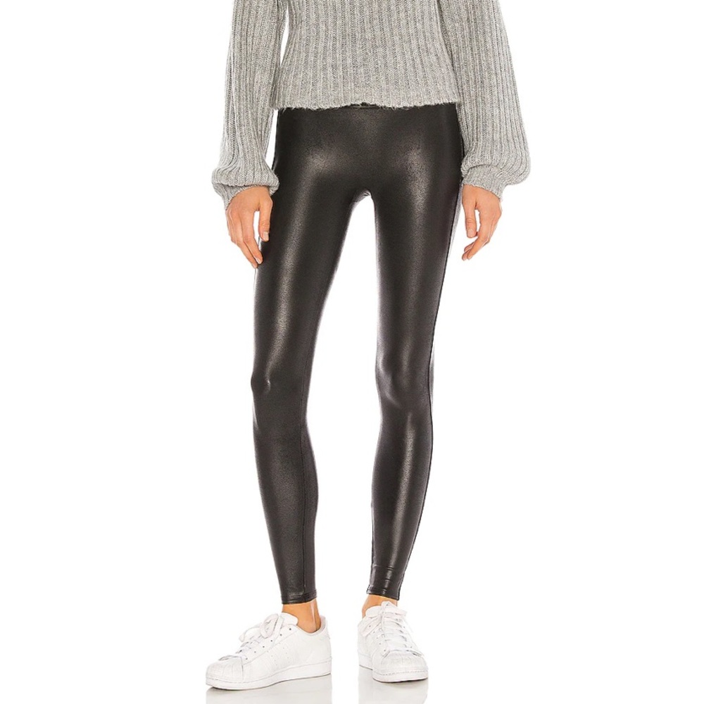 Spanx Faux Leathers Leggings in Black - Picture 1 of 7